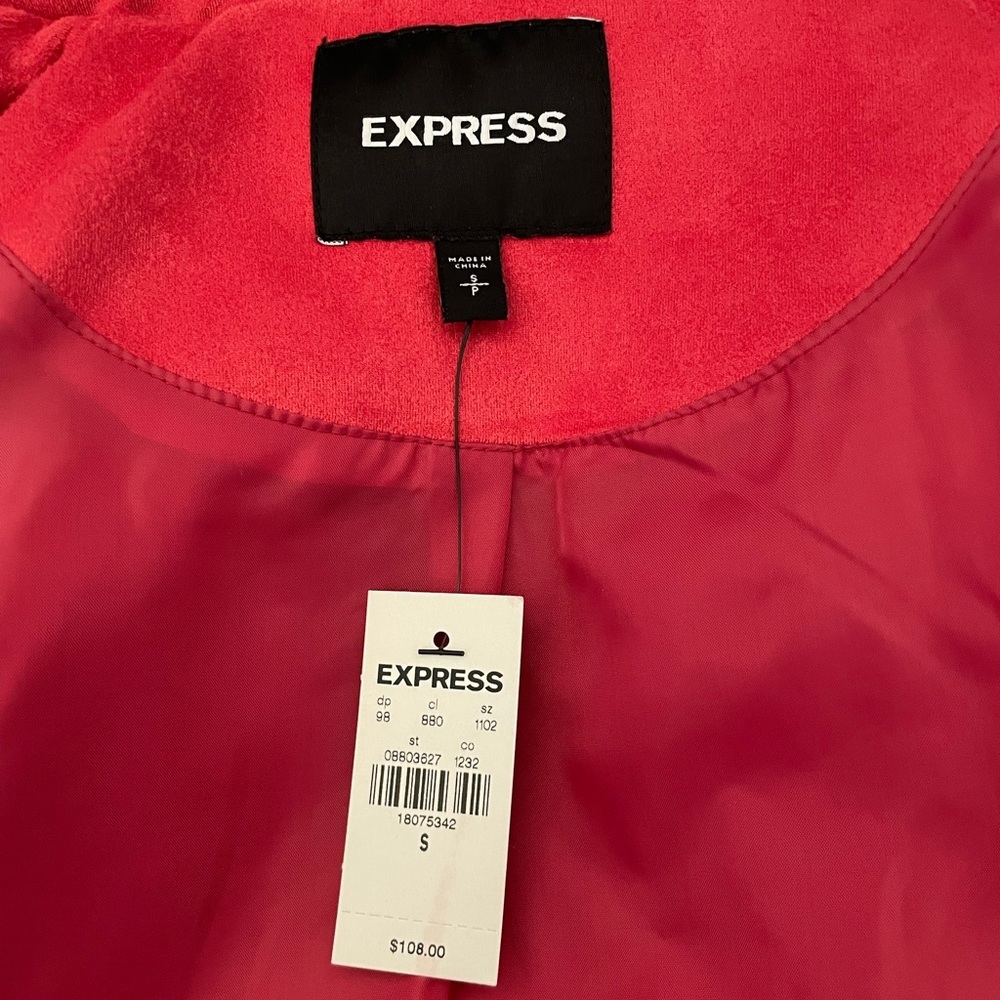 EXPRESS Moto Faux Suede Jacket - Picture 12 of 16
